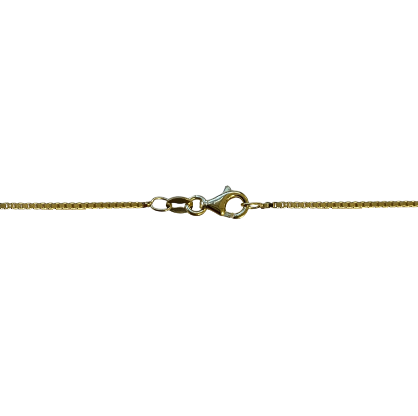 14-geel venetiaans collier 1,00mm 45cm