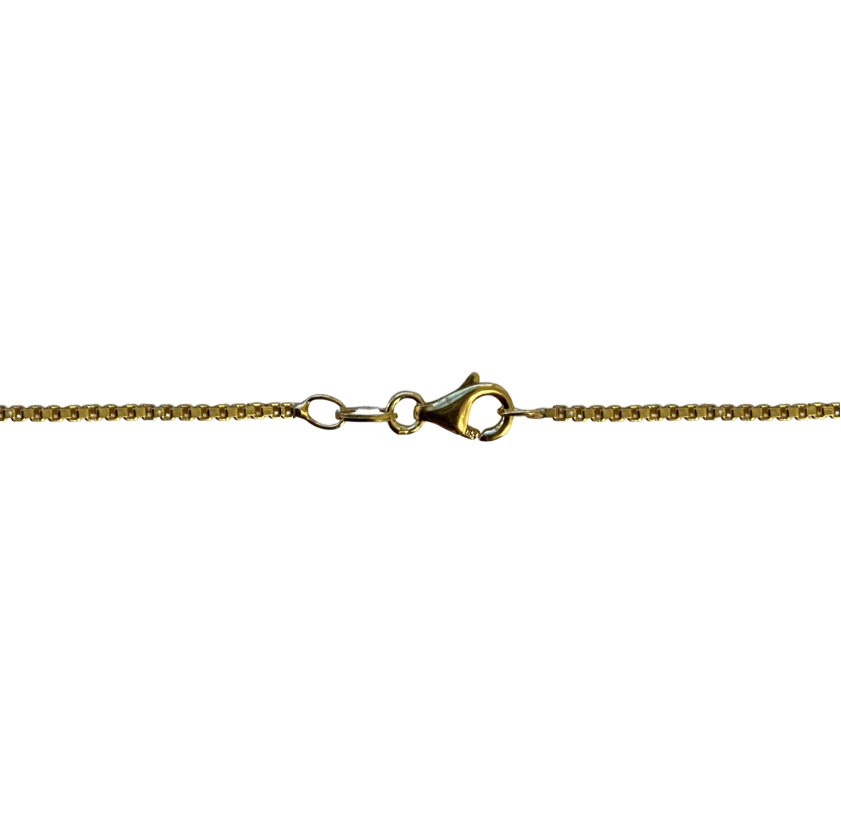 14-geel venetiaans collier 1,20mm 40cm