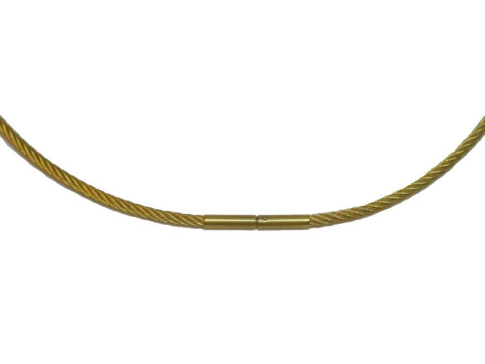 Edelstaal spang verguld 2,00 mm 45 cm