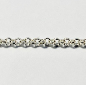Zilver anker dubbel collier 2,20 mm 